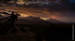 Sunset over Franschhoek